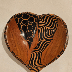 African Handmade Wooden Bowl | Hand-painted and Carved Decorative Bowl