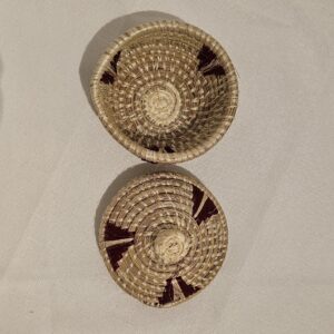 Authentic African Lidded Basket with traditional craftsmanship