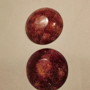 African Handmade Wooden Bowl with hand-painted design, perfect for display or serving.